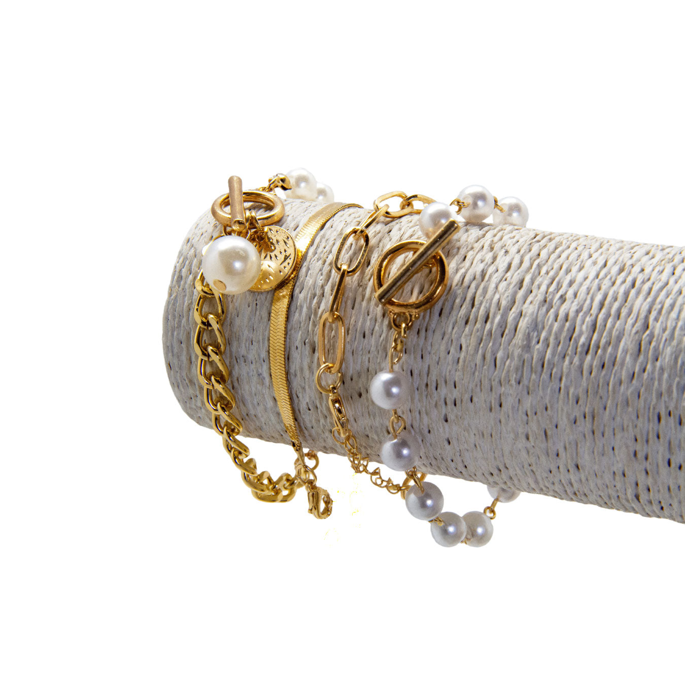 Set de Pulseras Reina de Perlas