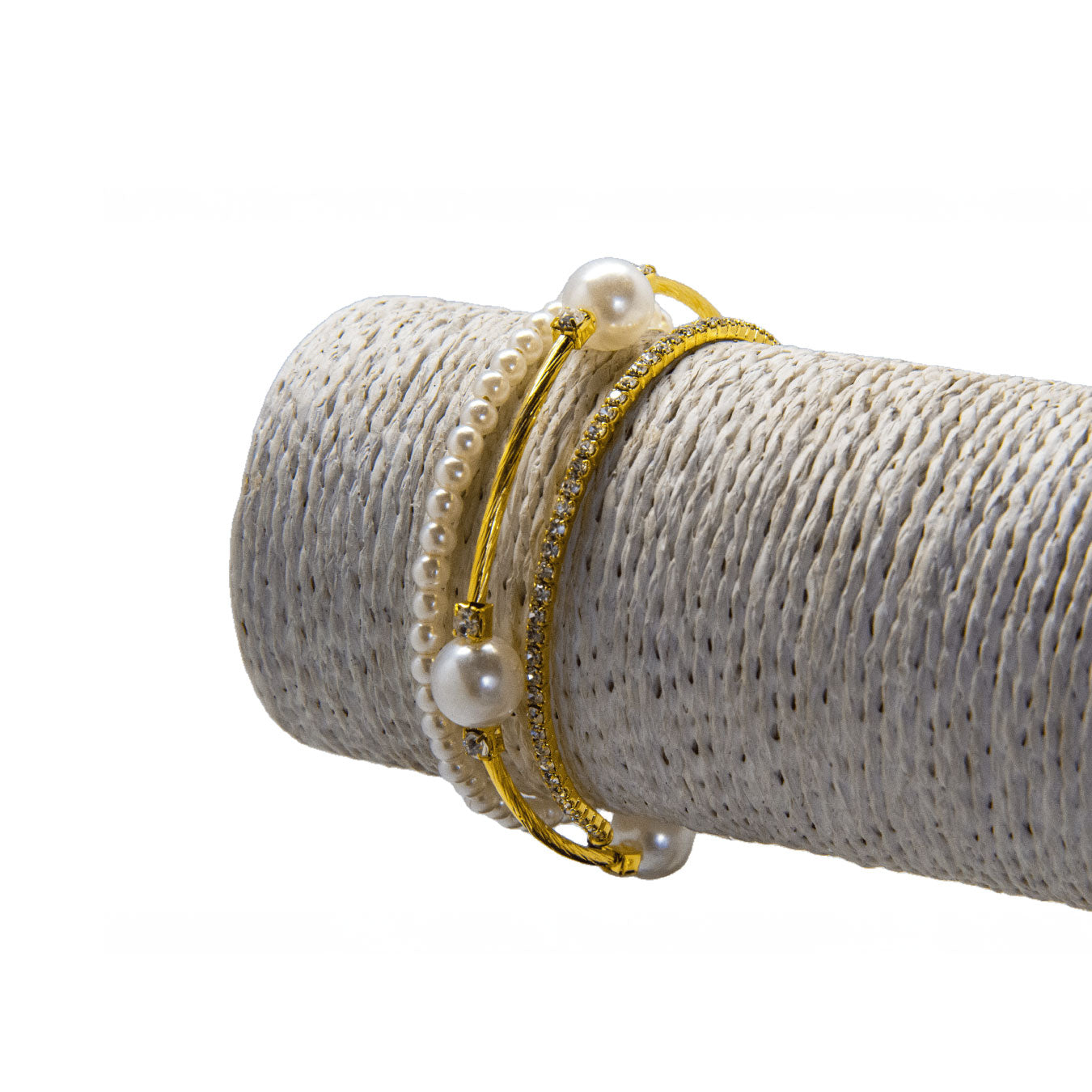 Set de Pulseras Dorado Tropical