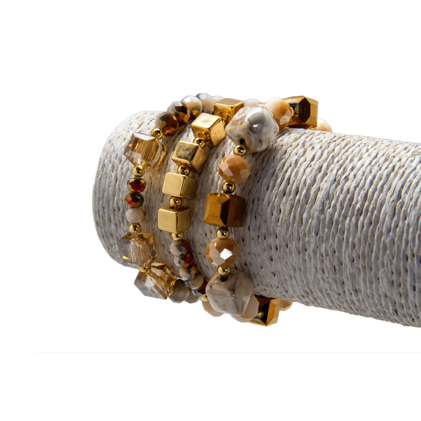 Set de Pulseras Atardecer Dorado