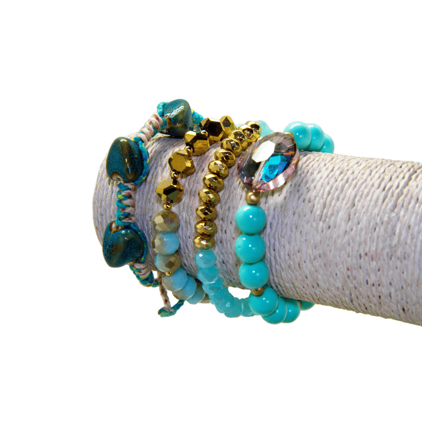 Set de Pulseras Oasis Turquesa