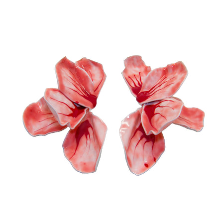 Aretes Pétalos de Rubí