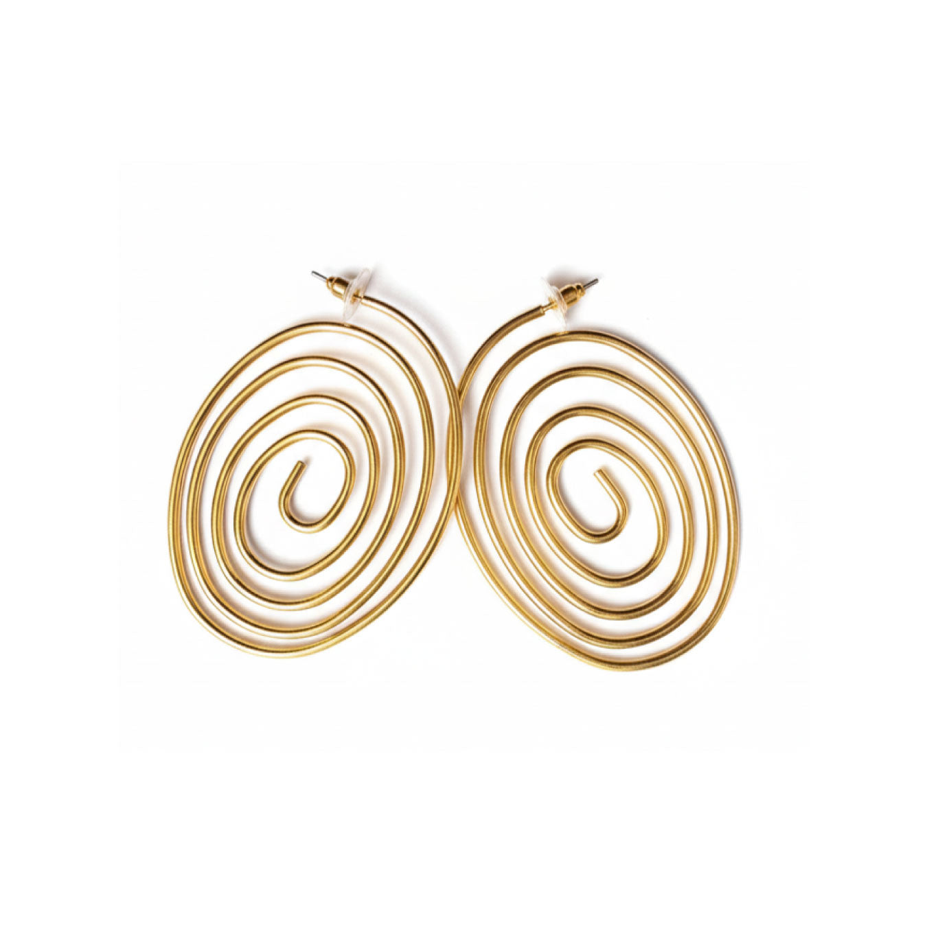 Aretes Espiral Dorada