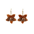 Aretes Orquídea Ámbar