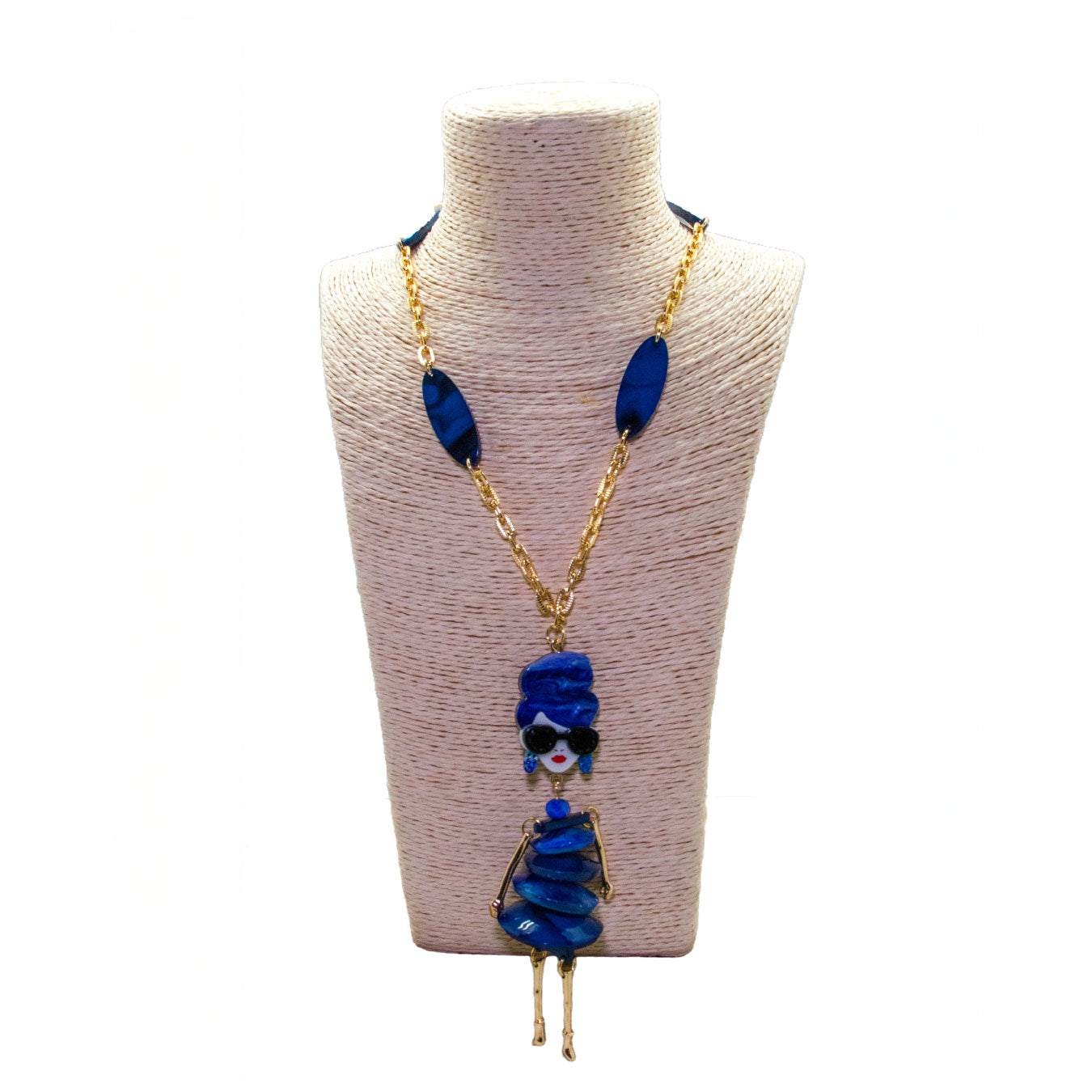 Collar Dama Azul de Bohemia