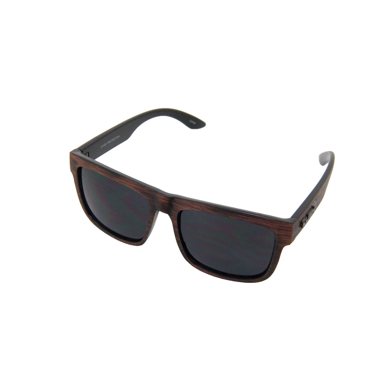Lentes de Sol con Marco de Madera Oscura