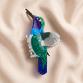 Clip Pinza Colibrí Mágico - Blue & Green