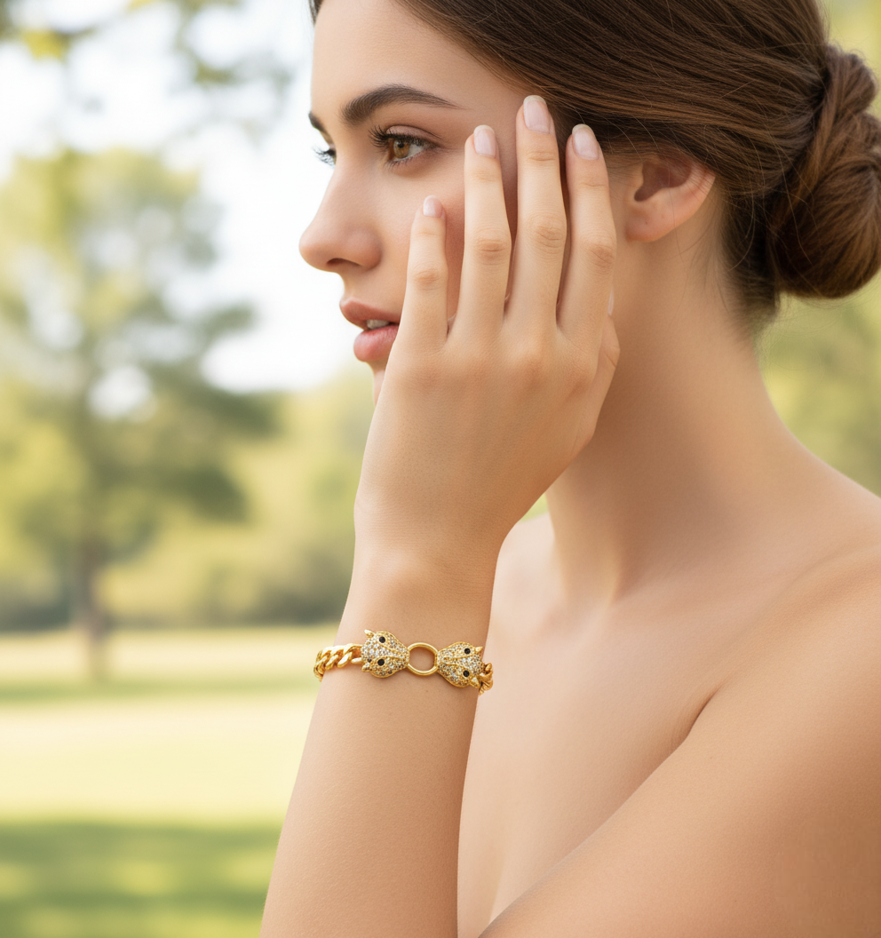 Pulsera Pantera Dorada