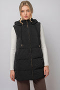 Chaleco Acolchado Cozy Noir Long