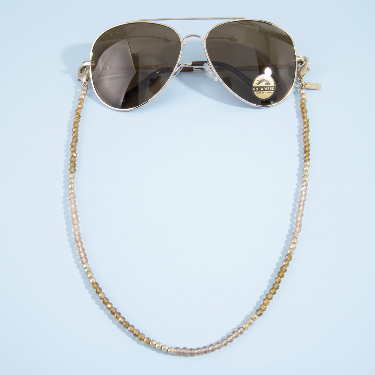 Cuerda para Gafas Diseño Modern Coffe & Gold
