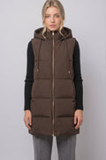 Chaleco Acolchado Cozy Mocha Long