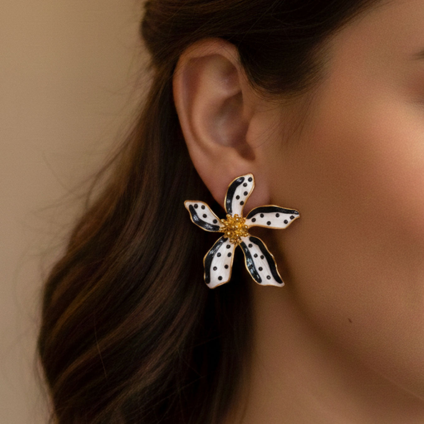 Aretes Flor de Luna