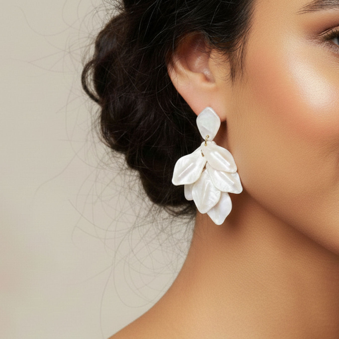 Aretes Pétalos de Luna