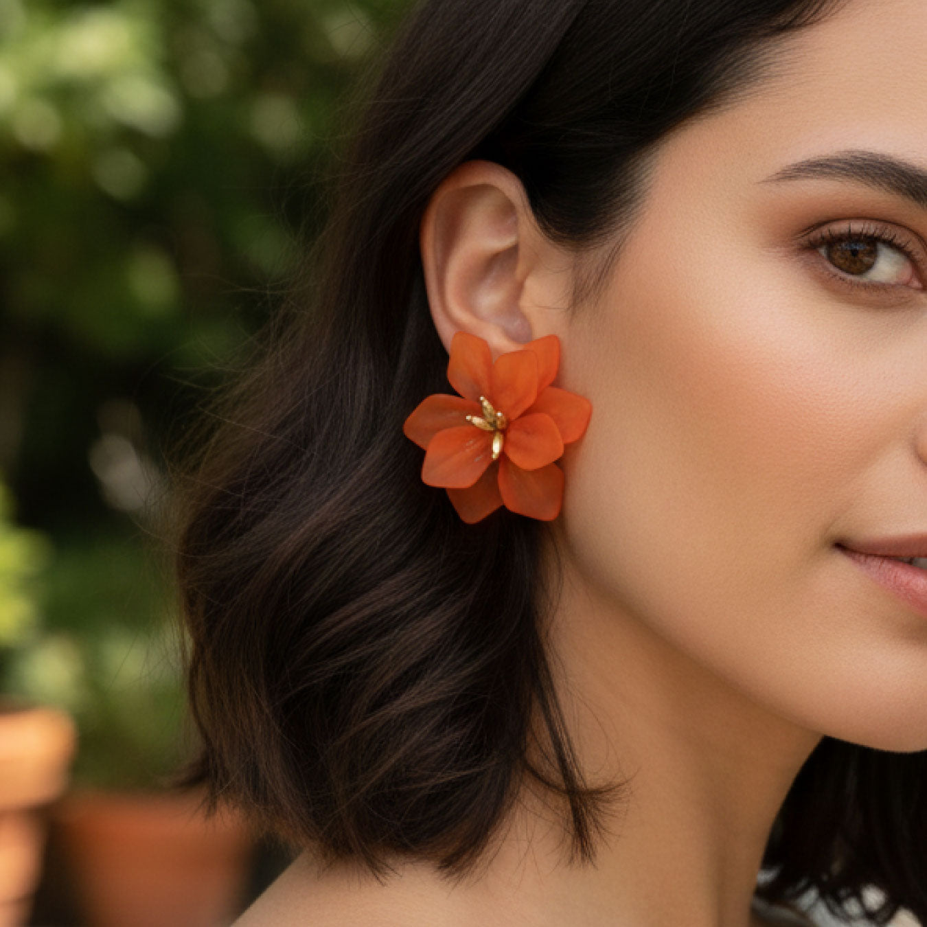 Aretes Hibisco Sunset