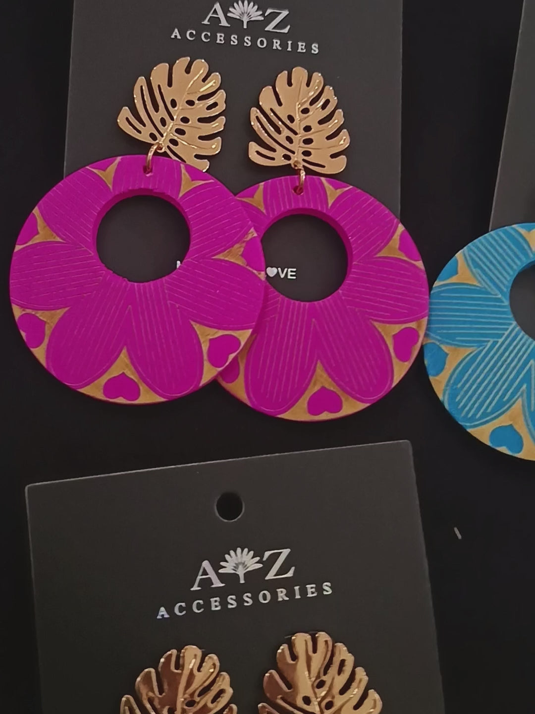 Aretes Monstera