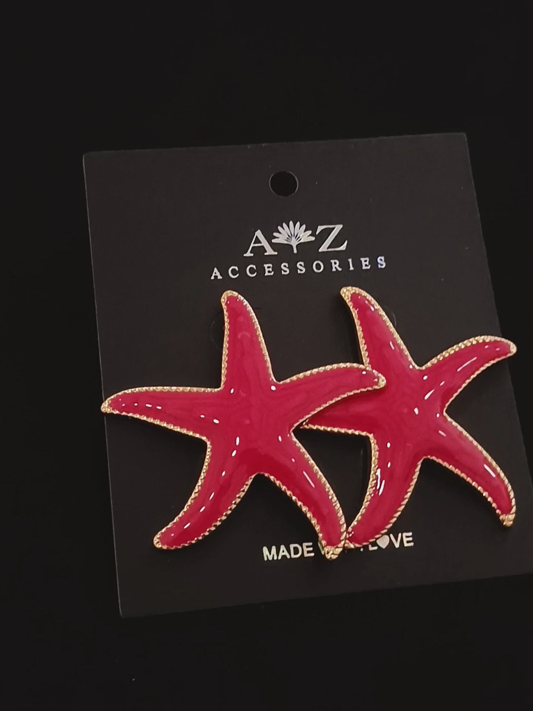 Aretes Estrella Carmesí